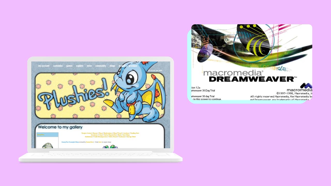 Early days of building online